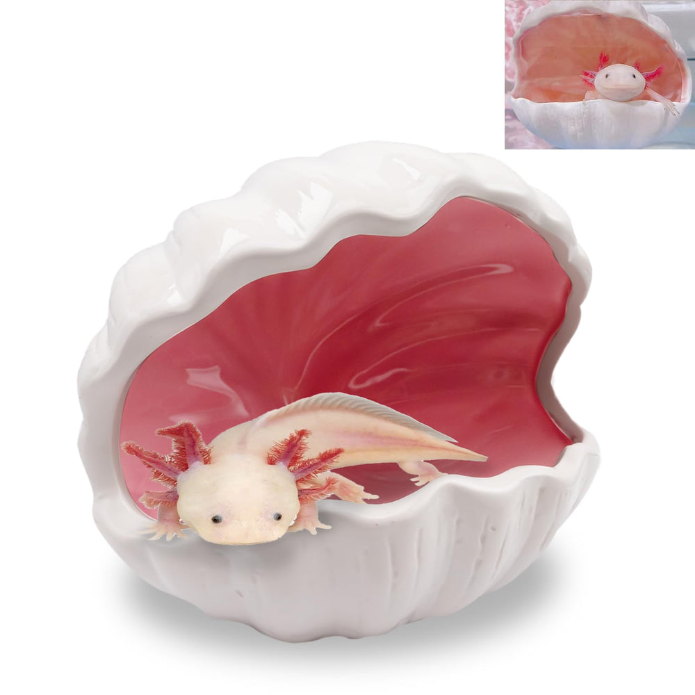 Niuohoy cueva rosa para axolotl: refugio seguro y cómodo.