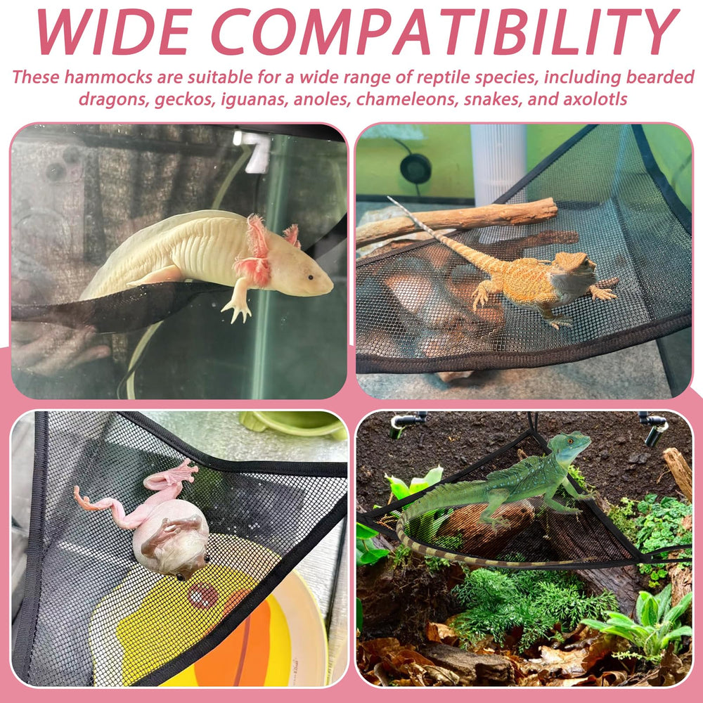 Niuohoy accesorio de hamaca para terrario, compatibilidad amplia