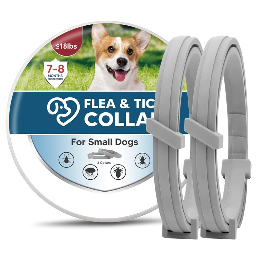 NJKPUYT collar antipulgas y garrapatas para perros pequeños, protección duradera.