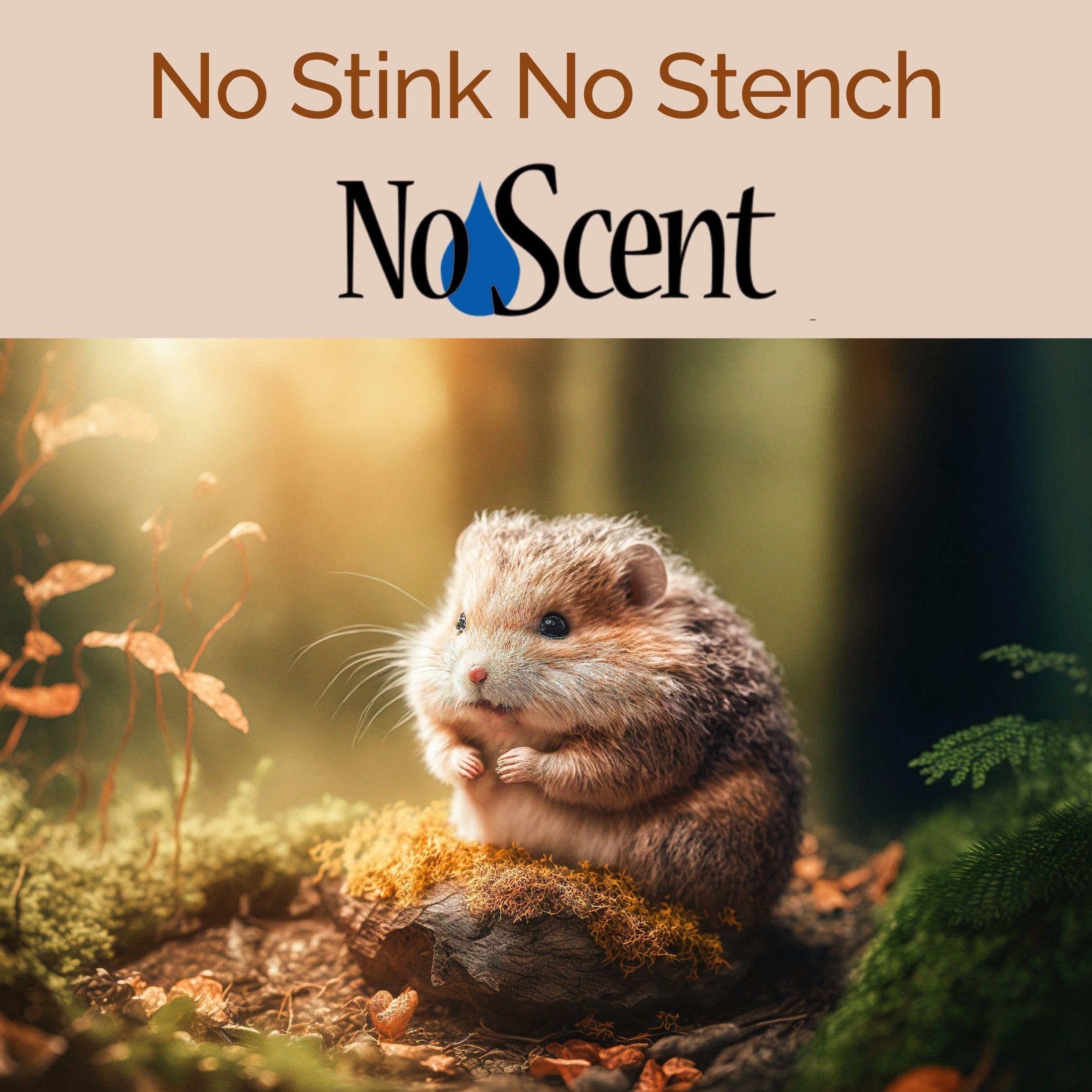 No Scent se puede usar sin retirar mascotas, comida o agua.