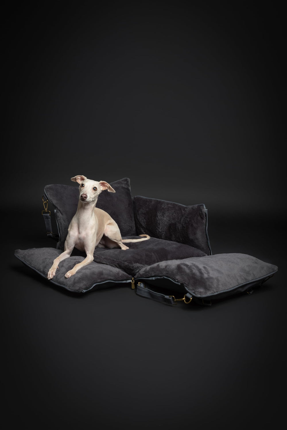 NOAH & PAW: funda de cuero vegano exterior, aspecto elegante y fácil limpieza.