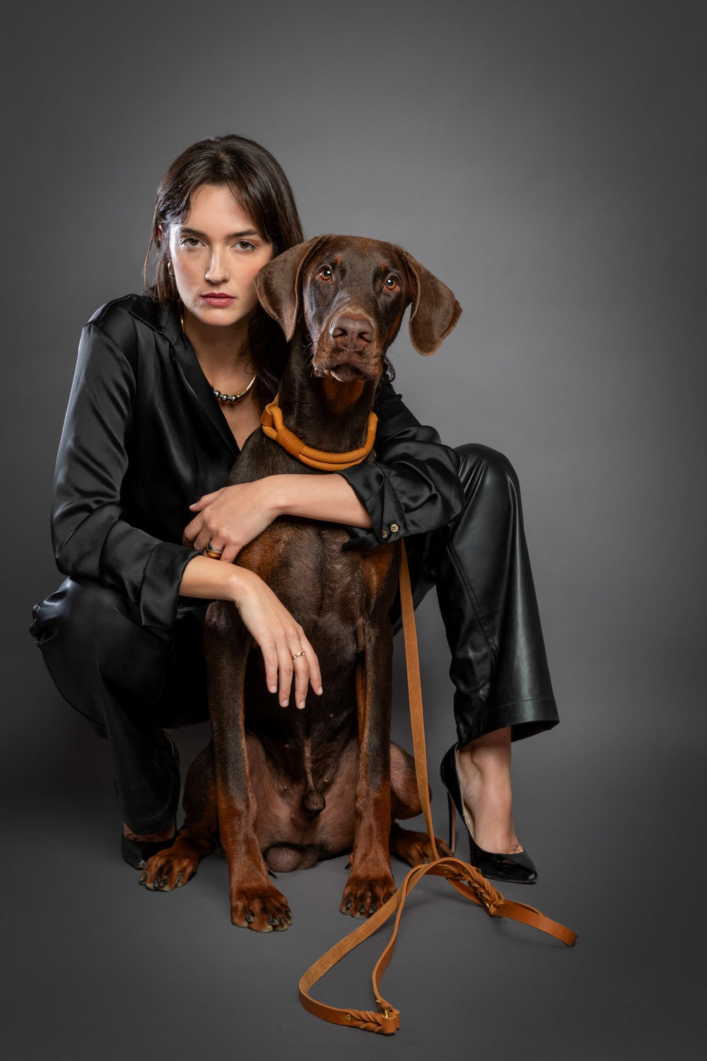 Correa Noah & Paw de 8 pies, ideal para control y paseos amplios.
