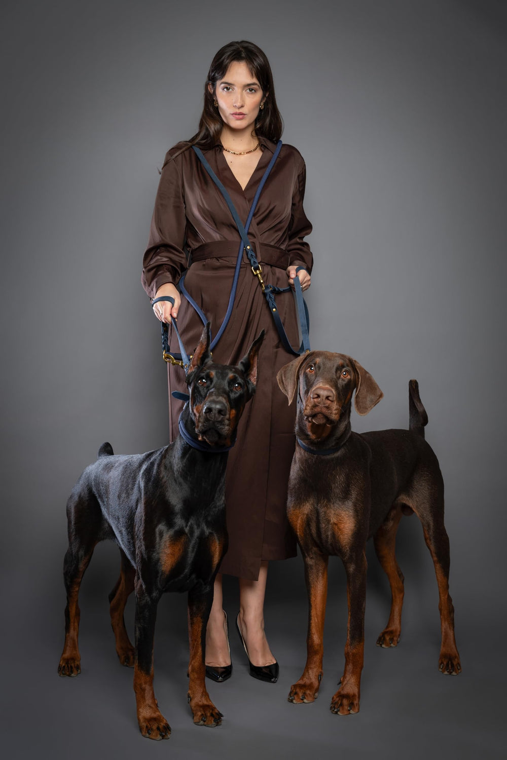 correa y collar coordinados NOAH & PAW para un look de lujo