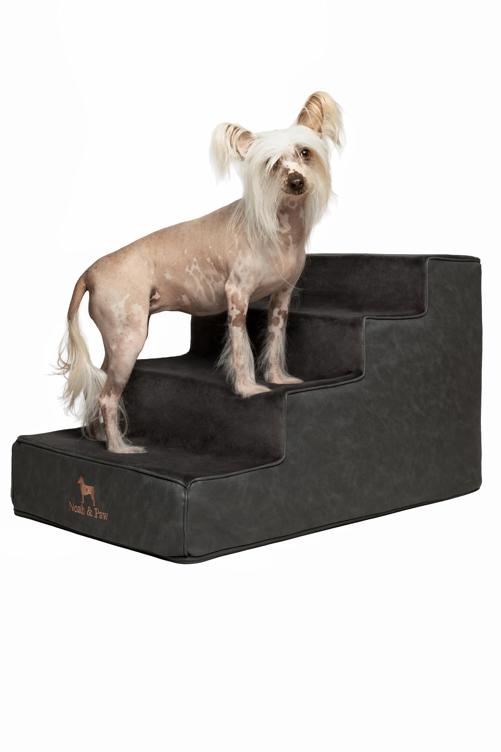 Noah & Paw escaleras para perro, 17 pulgadas y anchas para camas altas.