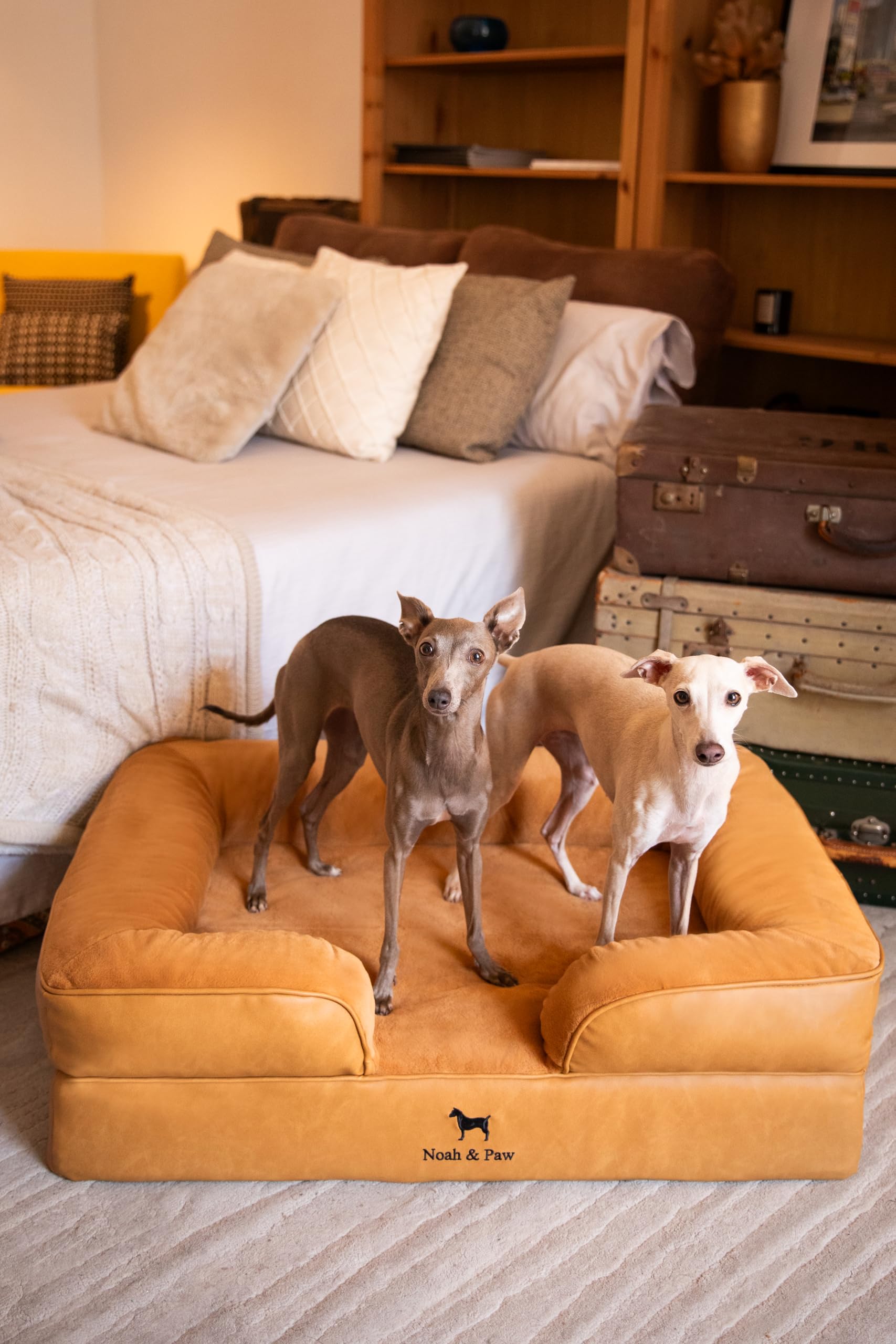 NOAH & PAW funda-lavable-maquina mantiene la cama limpia tras uso regular.