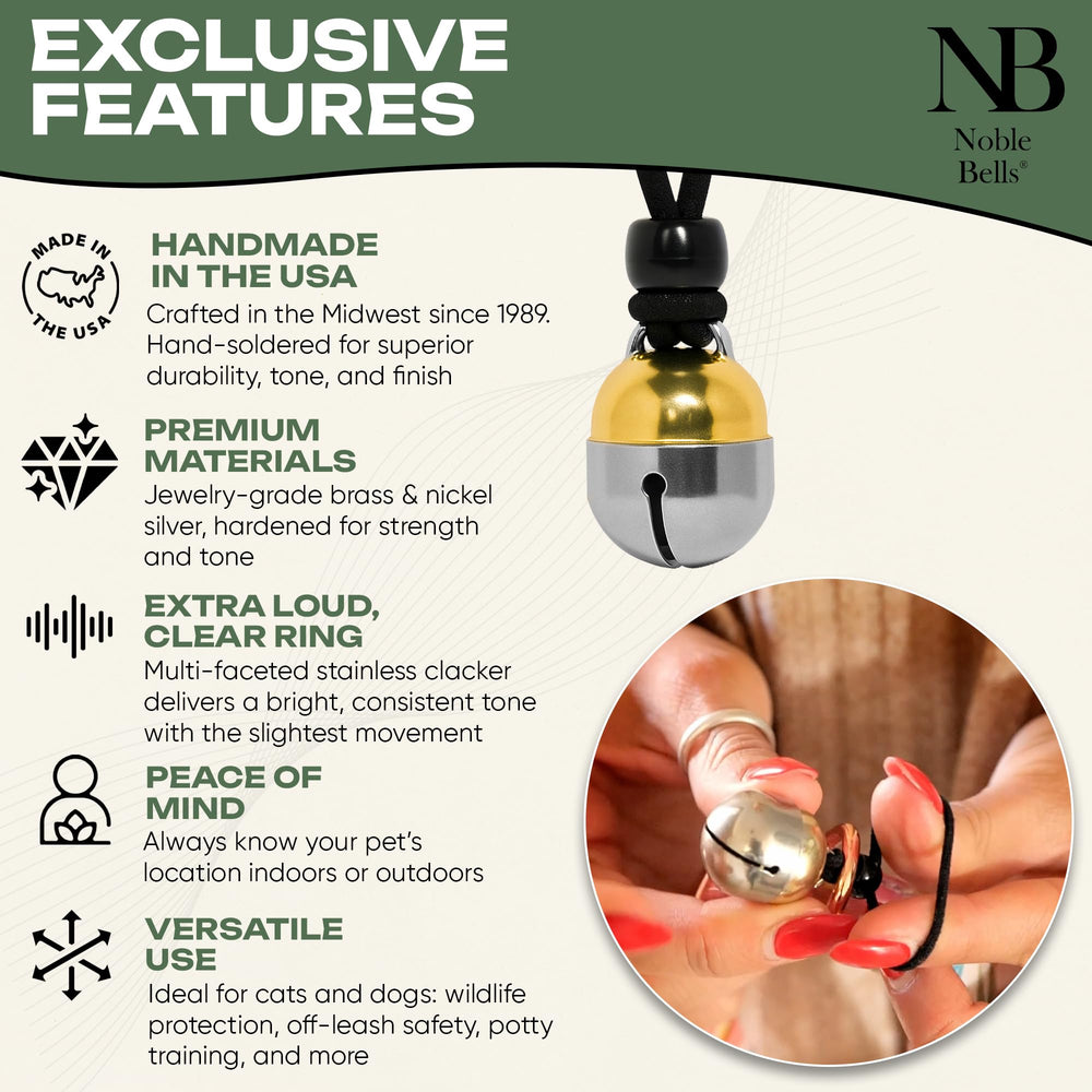 Noble Bells aleación níquel-plata, ensamble robusto para uso diario