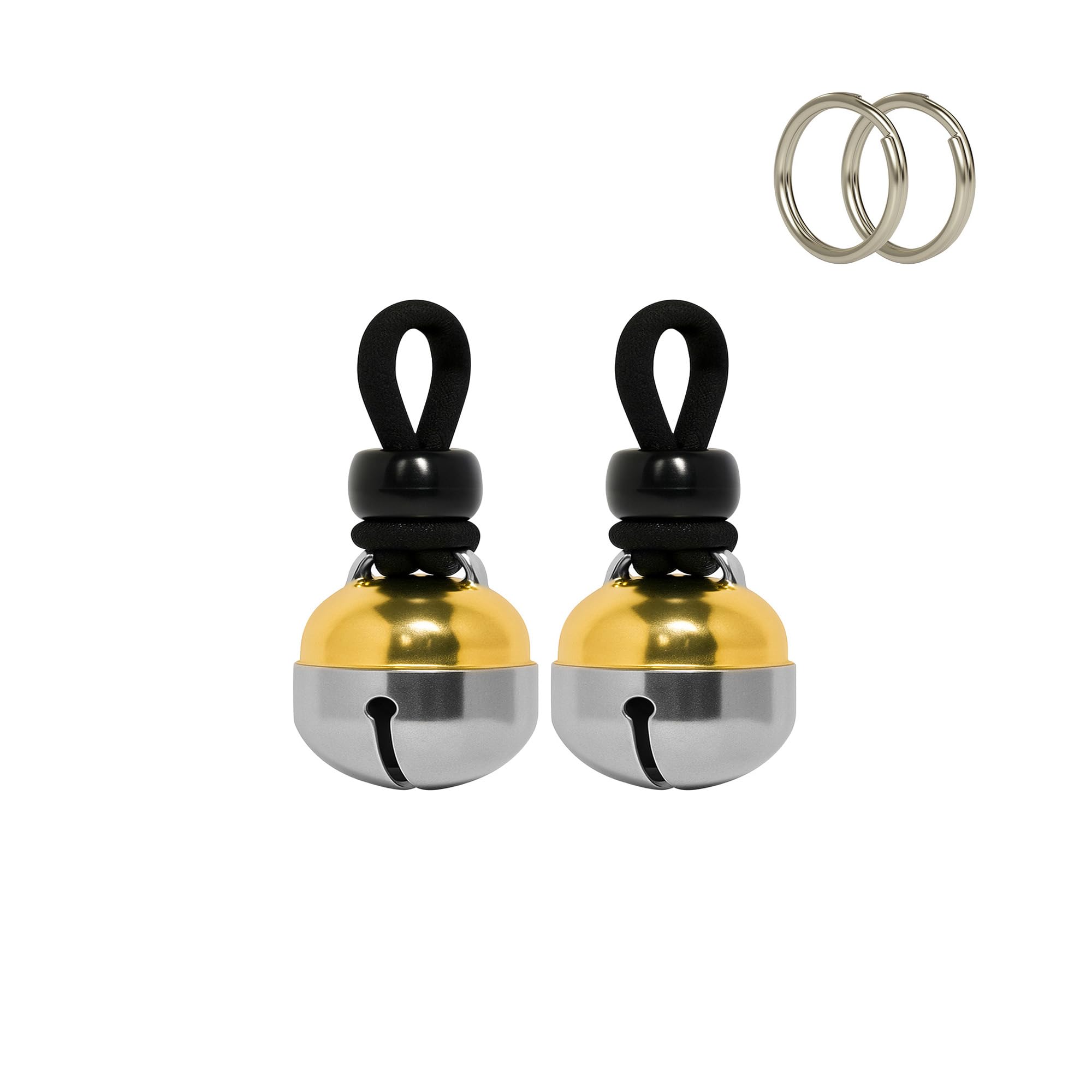 Noble Bells detalle clacker de latón con sonido claro para rastrear mascotas.