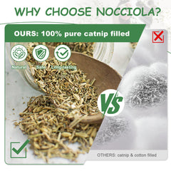 Juguete Nocciola con catnip puro para juego seguro y natural