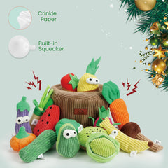 Cesta de compras Nocciola con juguetes, opción ideal para juego de esconder.