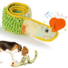 Nocciola EEL juguete con chirrido para perros, entretenimiento auditivo