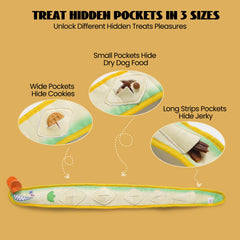 Nocciola EEL juguete con textura crujiente para morder