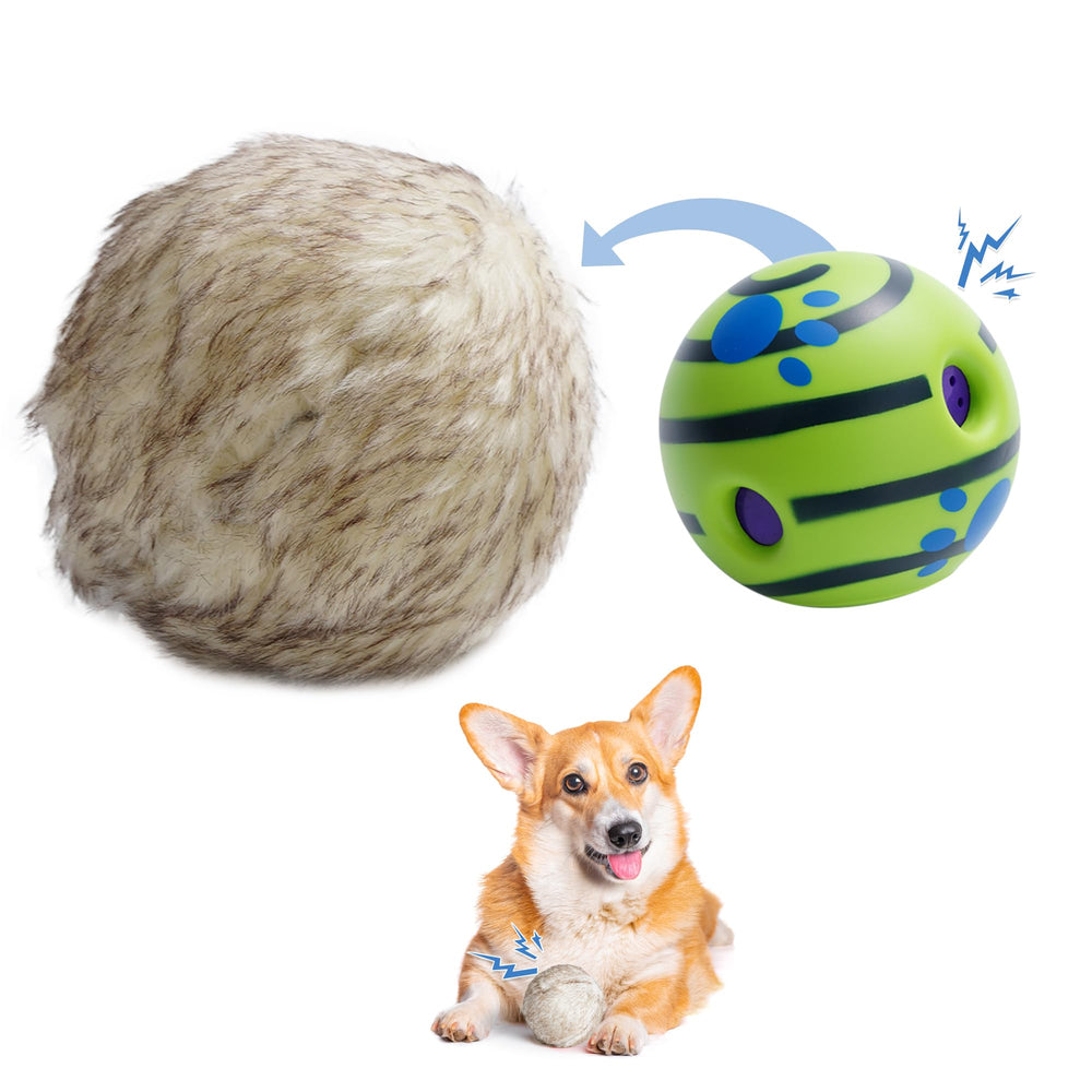 Nocciola Pelota: exterior felpudo suave para agarre y juego seguro.
