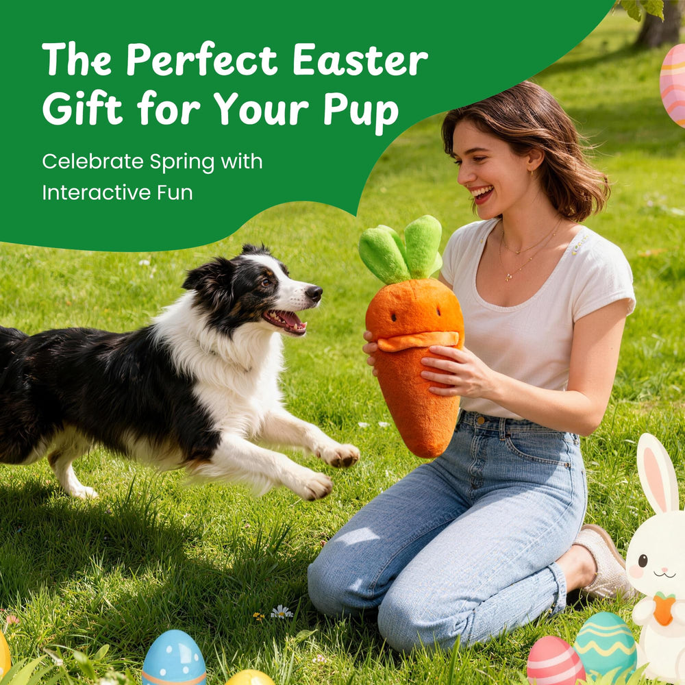 Regalo de primavera para perros con Juguetes Zanahoria Nocciola