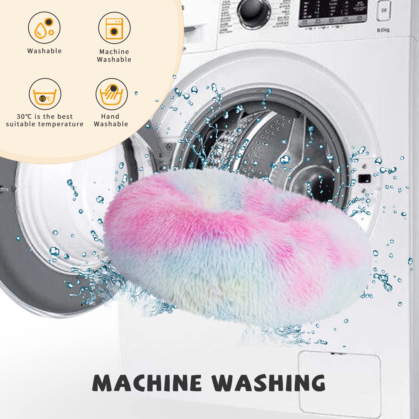 Nononfish cama lavable a máquina, limpieza rápida para dueños ocupados