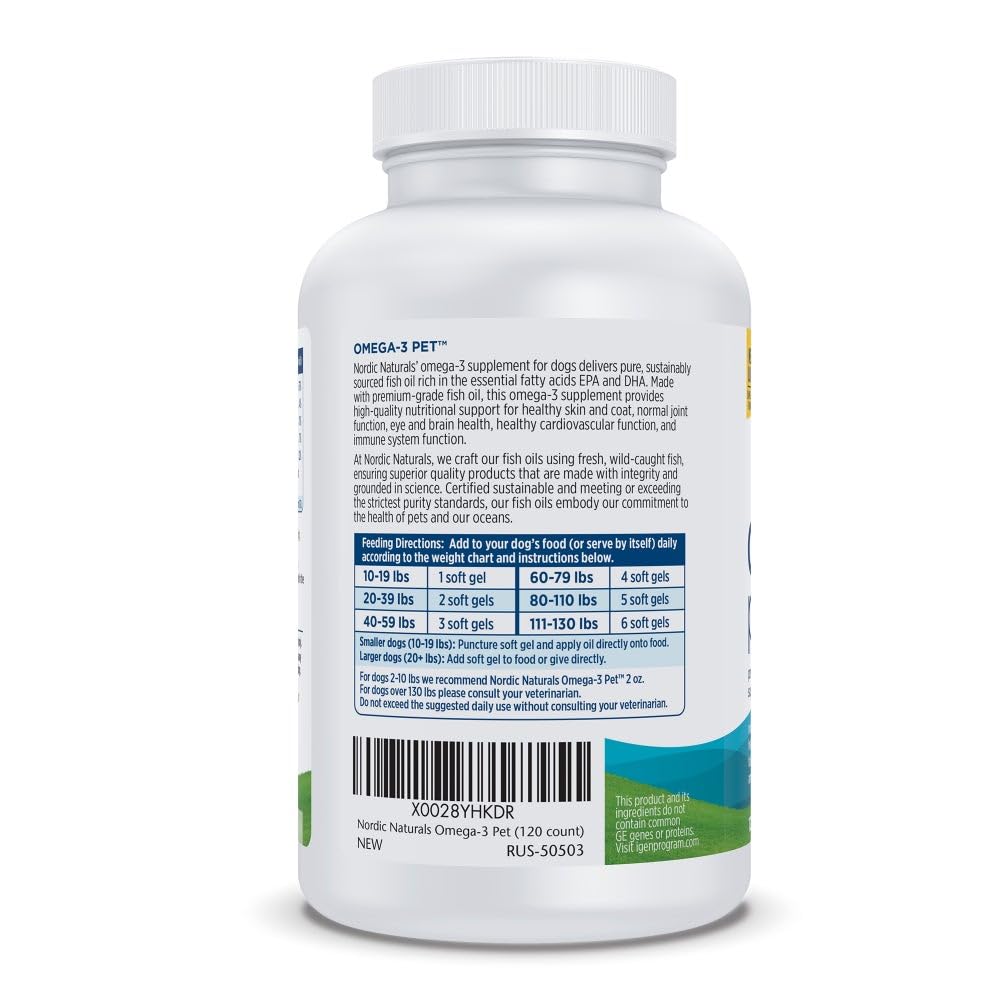 Aceite de pescado puro de Nordic Naturals para perros