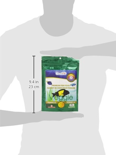 Northfin Veggie Food pellets de 2 mm para cíclidos y plecos, digestión saludable.