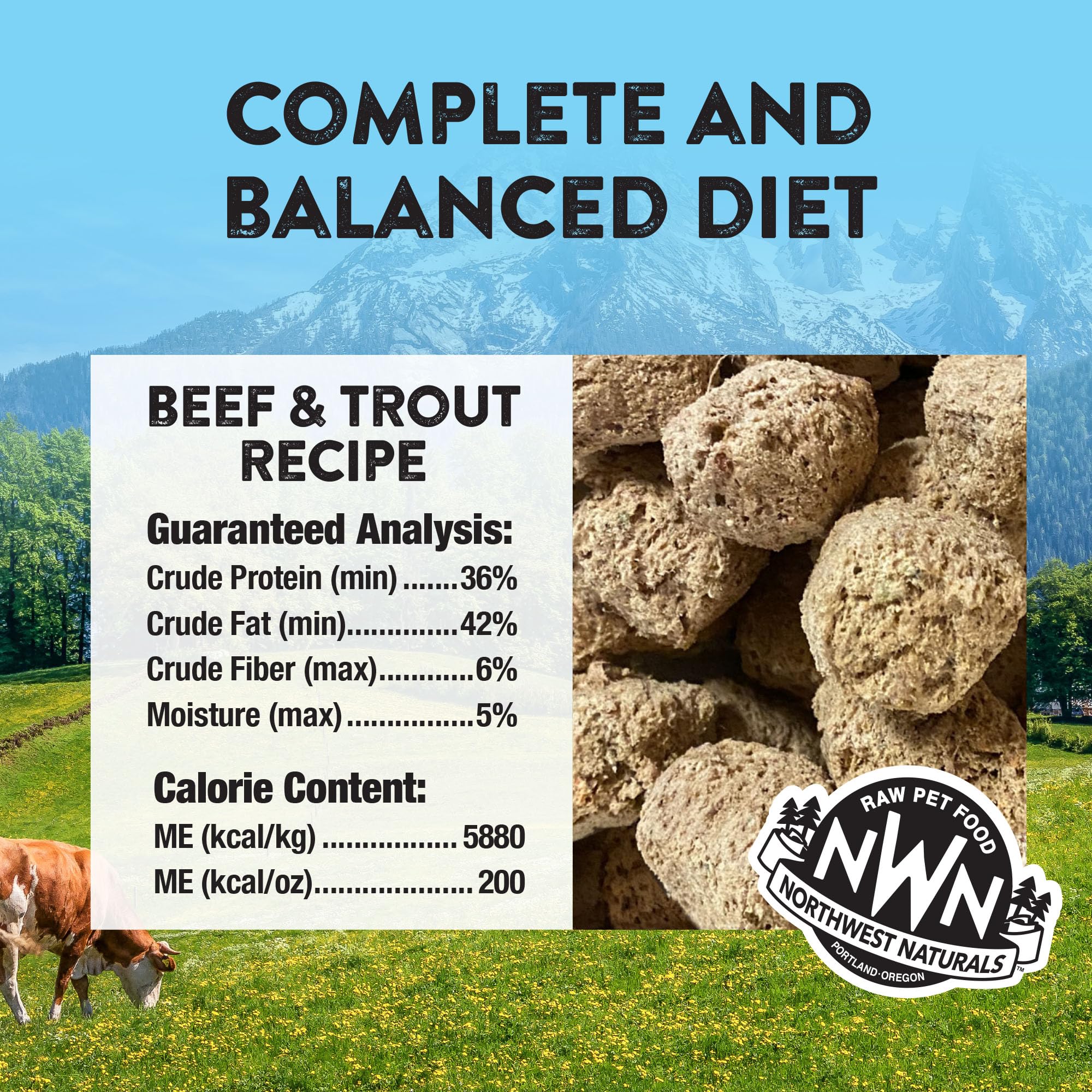 Northwest Naturals, empaque de apertura fácil para viajes y alimentación diaria.