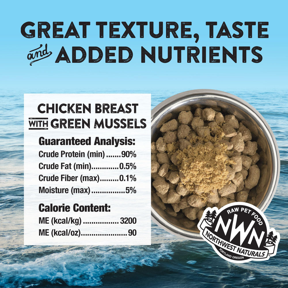Garniture Northwest Naturals pour chiens et chats, facile à mélanger dans le repas.