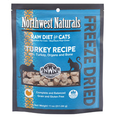 Northwest Naturals: bocados de pavo para gatos, tamaño pequeño para masticar fácilmente.