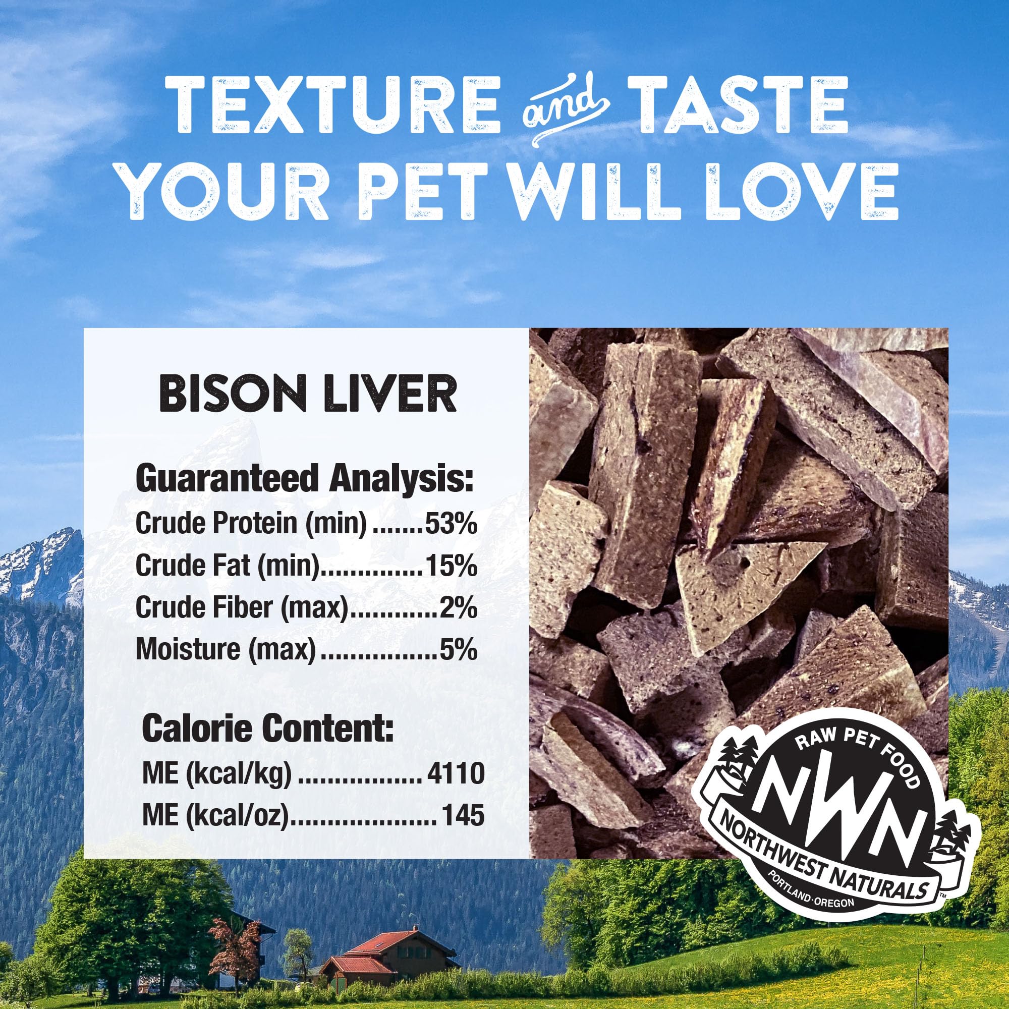 Northwest Naturals pedazos pequenos para perros y gatos faciles de masticar