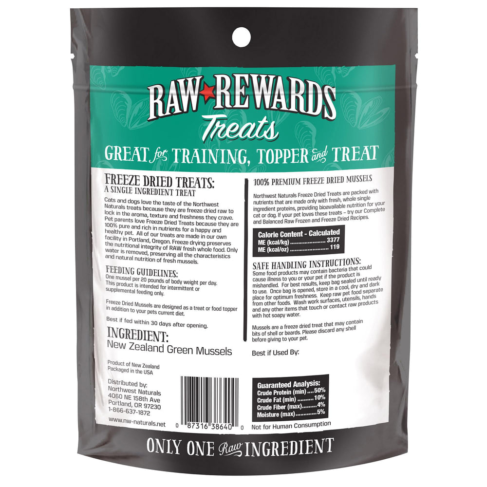 Northwest Naturals Viaje cómodo, almacenamiento sencillo de bocaditos de mejillón.