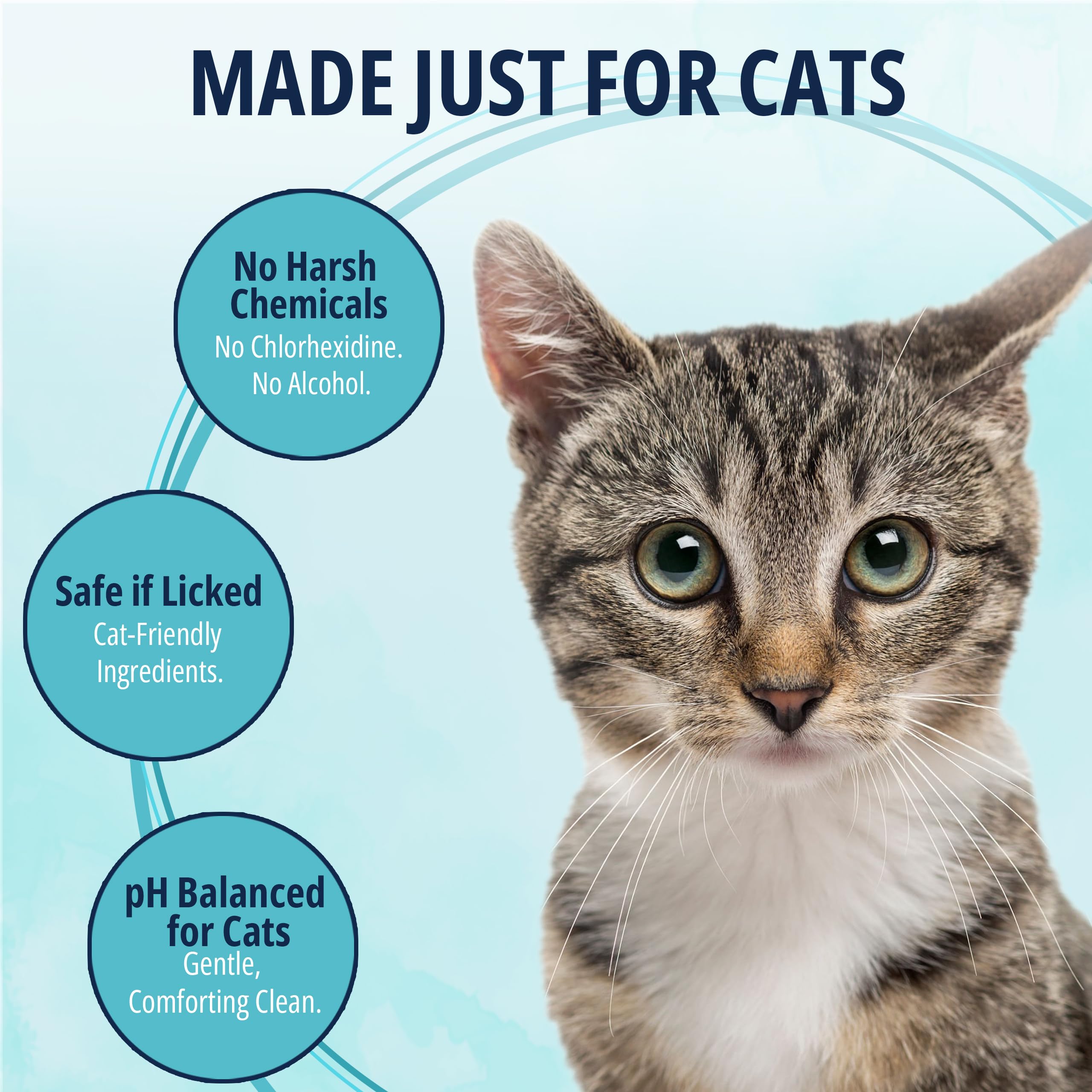 NOVEHA: limpieza de orejas gato para eliminar suciedad diaria.