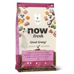 Now Fresh Good Gravy croquetas de pollo deshuesado para gatos adultos, sabor natural.