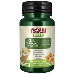 NOW Pets G I soporte tabletas masticables para apoyo digestivo