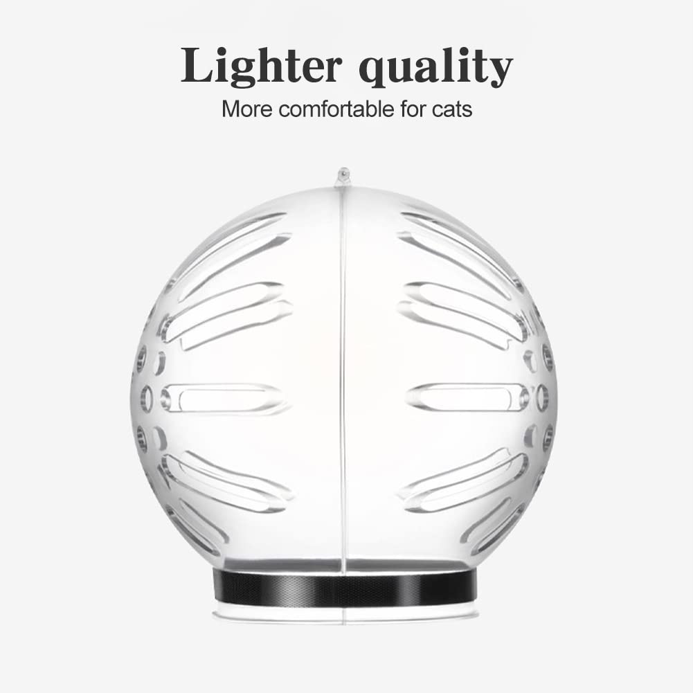 NOWHYX bozal gato astronauta con ventilación, primer plano destaca respirabilidad.