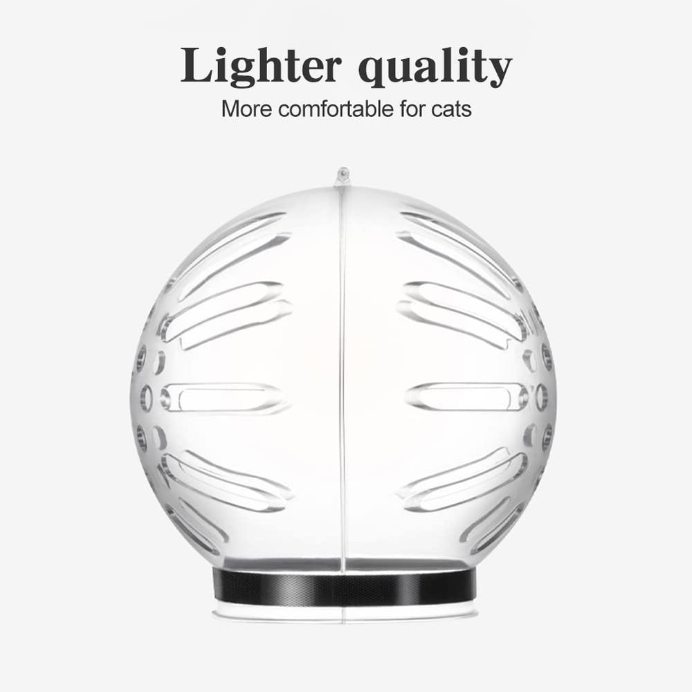 NOWHYX bozal gato astronauta con ventilación, primer plano destaca respirabilidad.