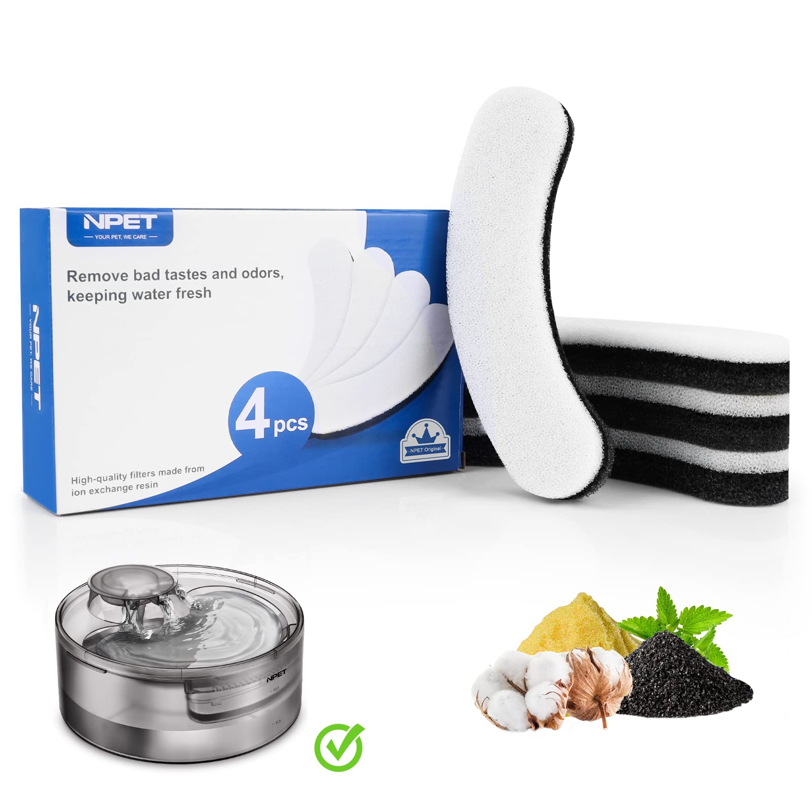 NPET DF10 bebedero automático 5L, agua fresca para perros y gatos.