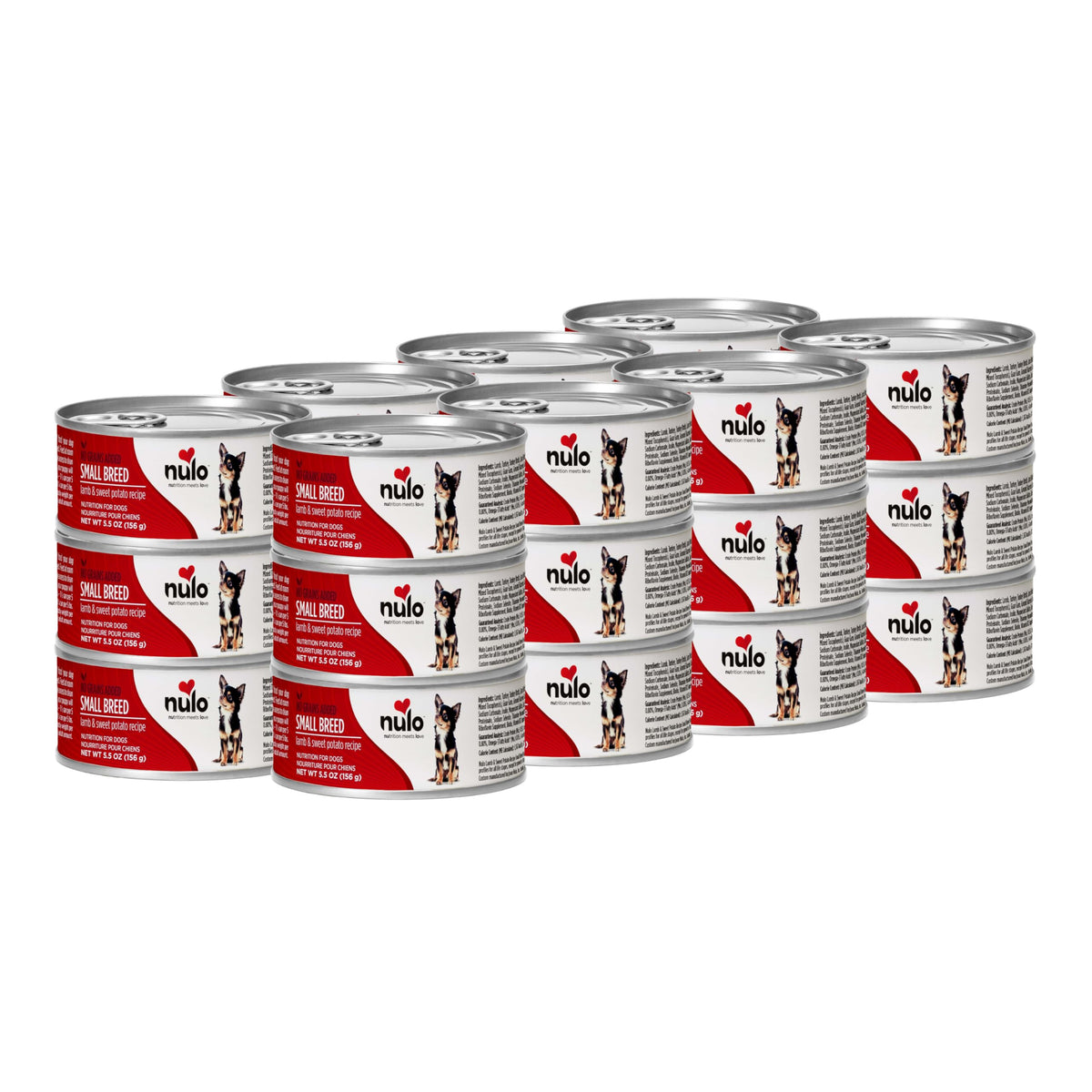 Nulo cordero patata dulce en lata 5.5 oz, opción sabrosa para razas pequeñas.