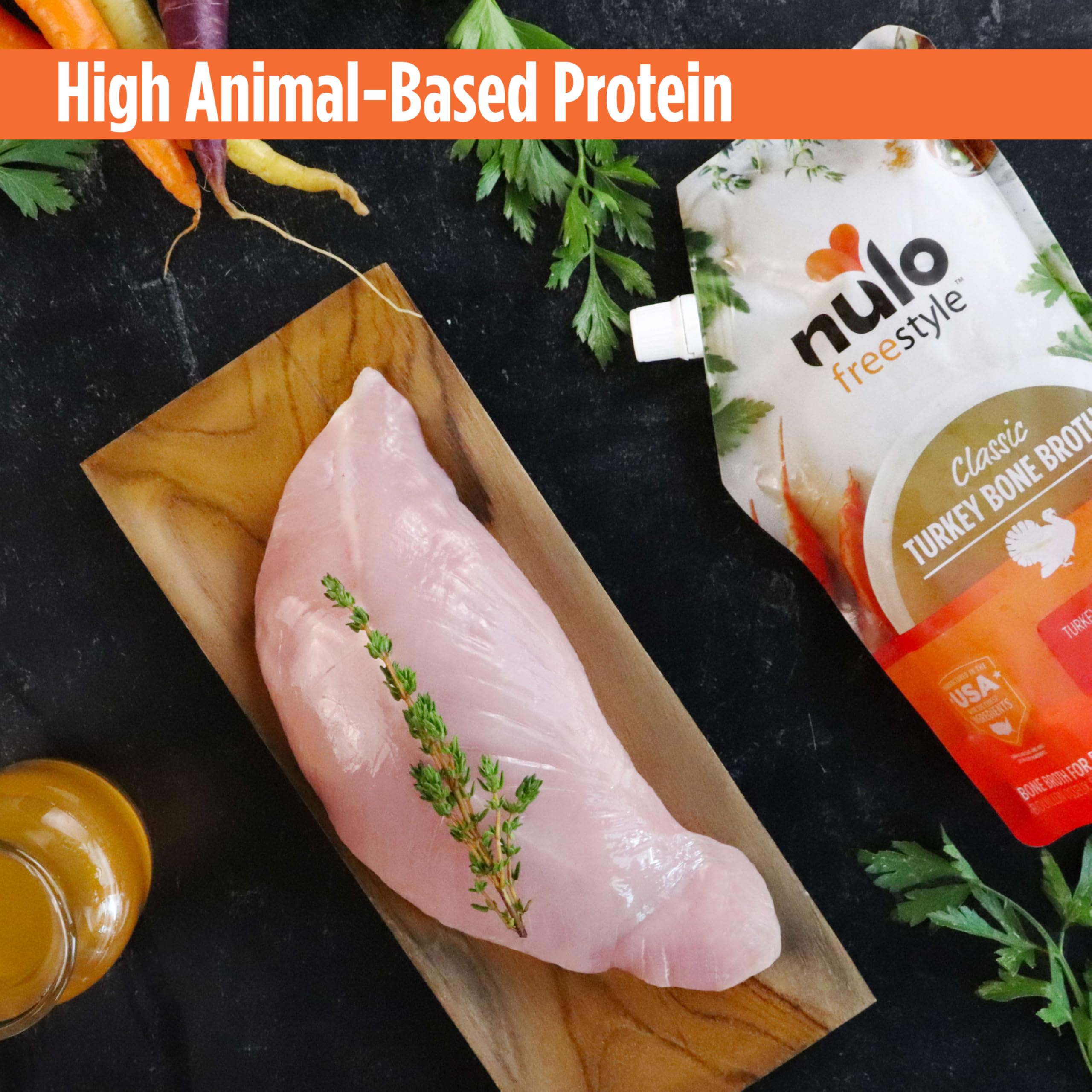 Bouillon Nulo Freestyle sans additifs artificiels, sans allergènes courants.