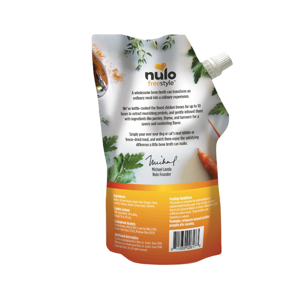 Nulo Freestyle Bouillon d’Os de Poulet – Saveur riche et aromatique.