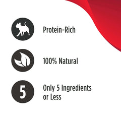 Nulo Freestyle cat food pouch showing real meat chunks