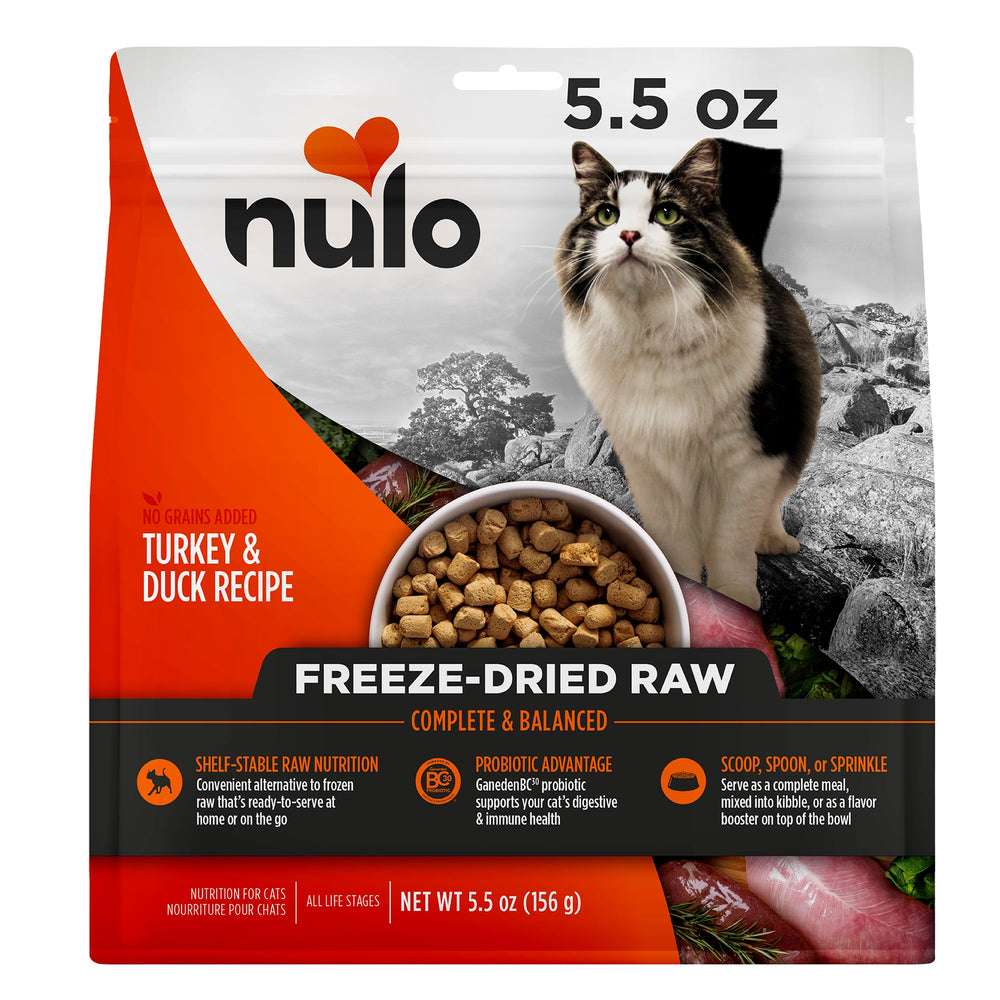Nulo Freestyle para Gato: porciones listas para comida completa en casa.