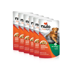 Nulo Freestyle poulet et haricots dans bouillon, emballage visible, boost protéique