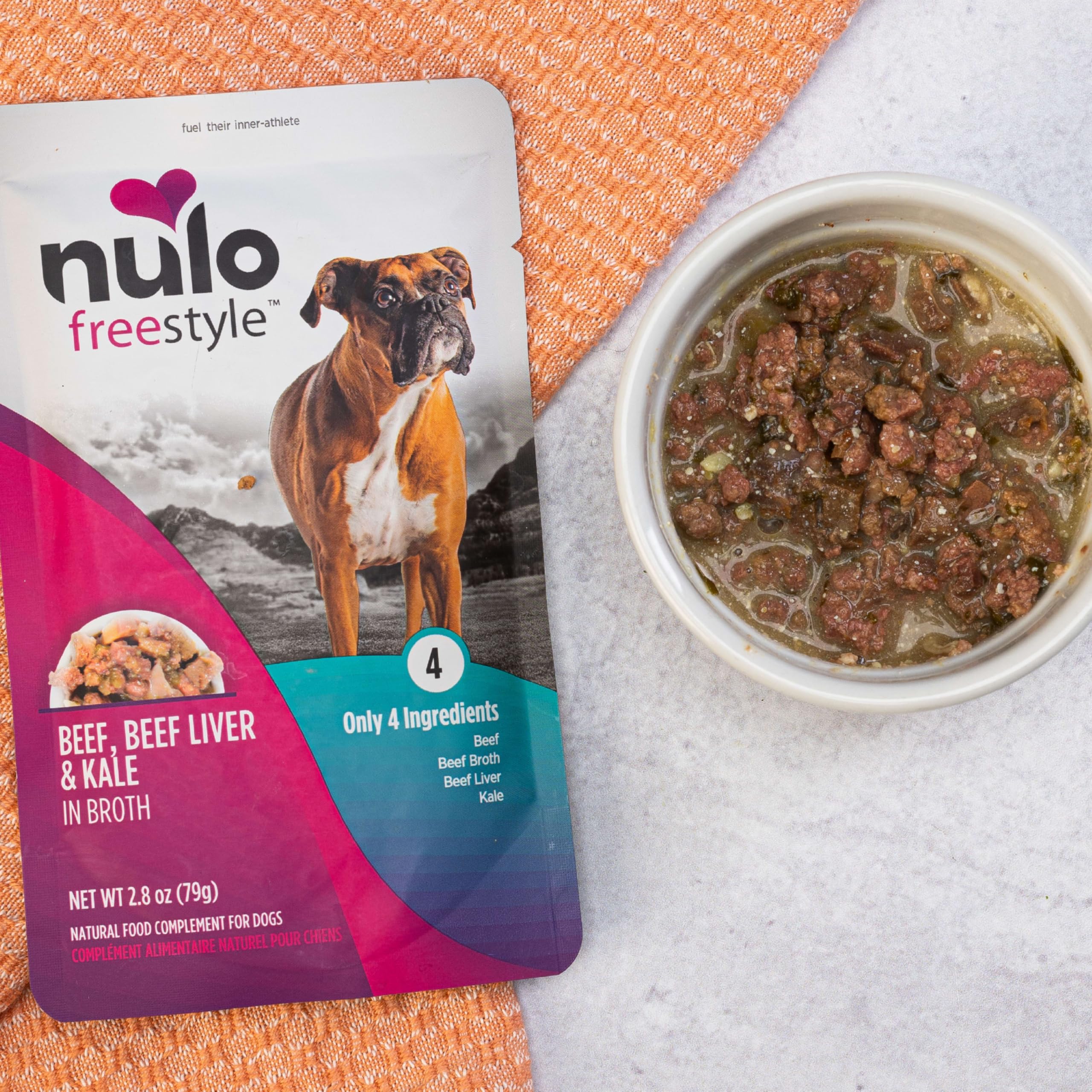 Sachet de topping Nulo Freestyle, récompense facile à offrir en collation.