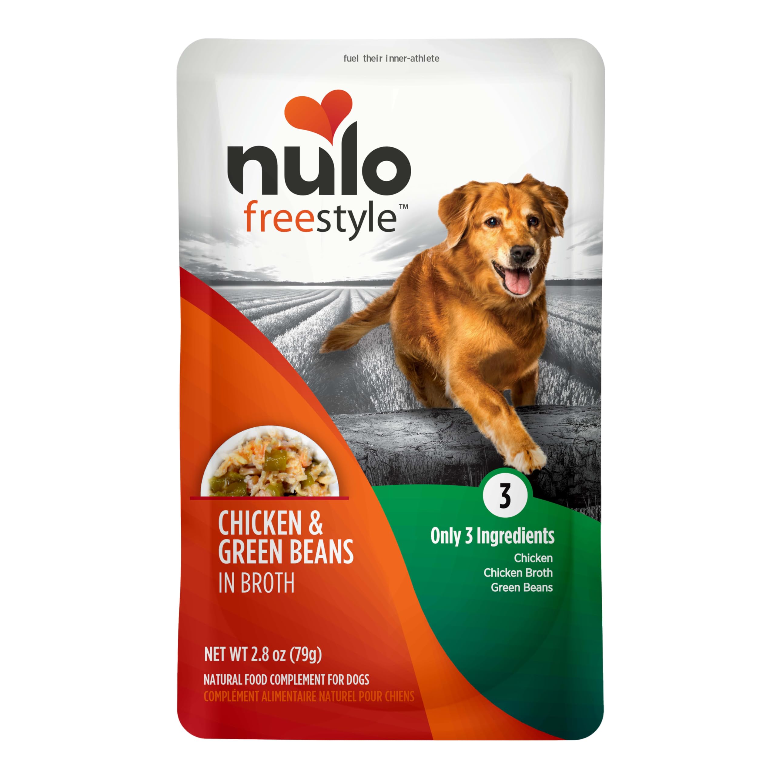 Nulo Freestyle uso como complemento para comida seca de perros.