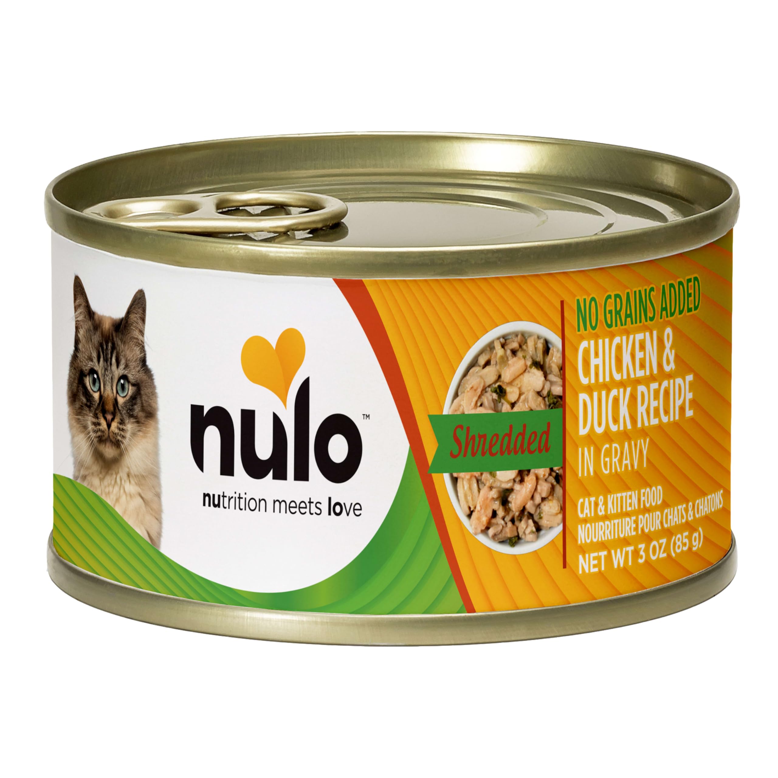 Proteína de pollo y pato para gusto carnoso.