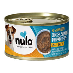 Nulo lata humeda salmón para pequeñas razas, sabor apetitoso.