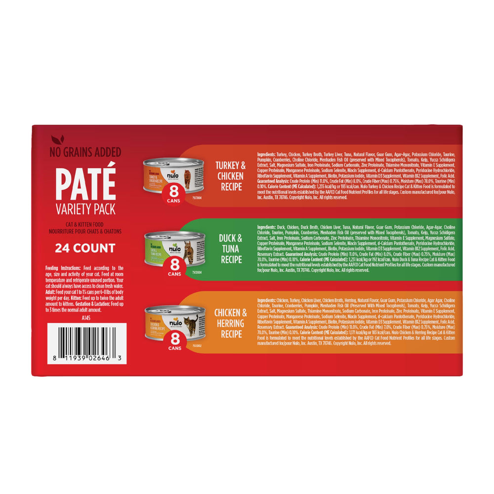 Paté nutritivo con vitaminas y antioxidantes, para pelaje brillante