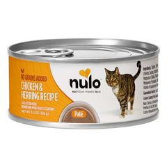 Nulo paté pollo y arenque en lata cerrada, presentación de la marca