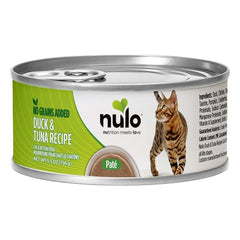 Nulo Pate de pato y atún en lata para gatos; proteínas reales para energía diaria