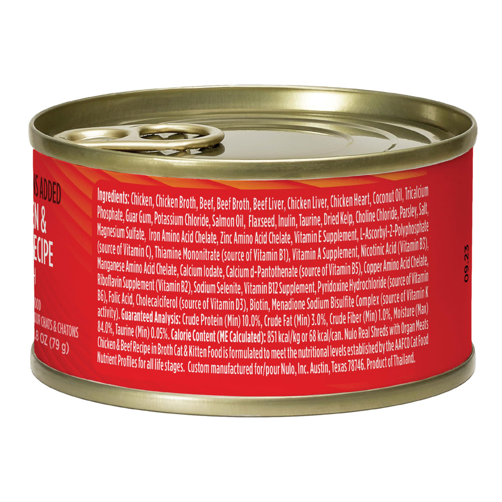 Nulo Real Deshilachado como comida completa para gatos y gatitos.