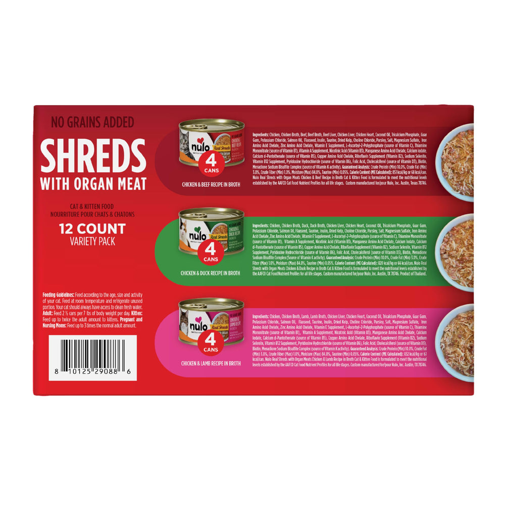 Nulo Real Shreds gatos-y-gatitos: opción nutritiva para toda la familia felina.
