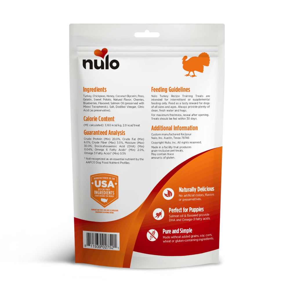 Nulo Trainers Porciones para entrenamiento canino, sabor agradable.