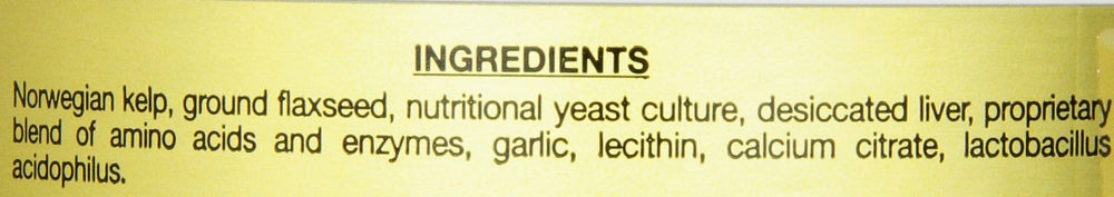 Nupro Nutri-Pet, etiqueta nutricional clara para entender ingredientes naturales.