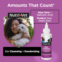 Nutri-Vet aloe vera para orejas, aporta confort y alivio suave.