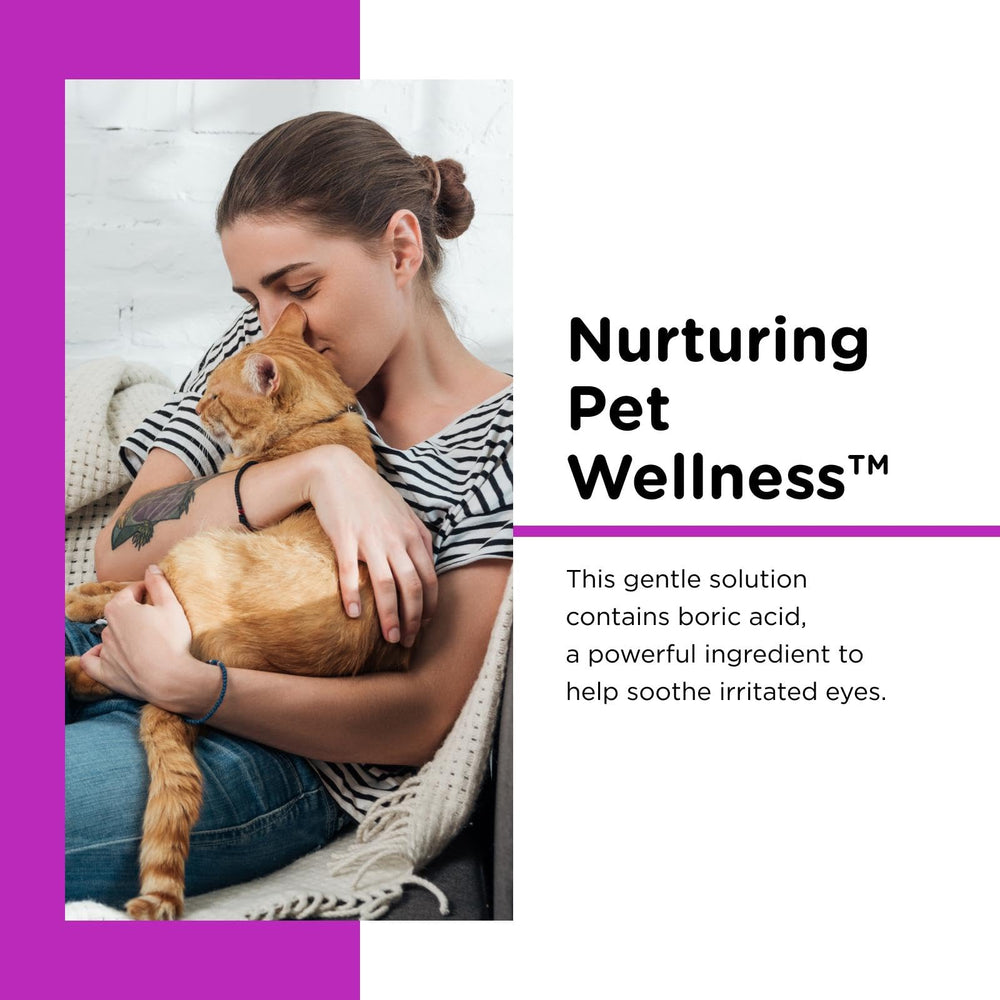 Nutri-Vet aplicación de gotas para ojos de gatos para alivio suave de irritación.